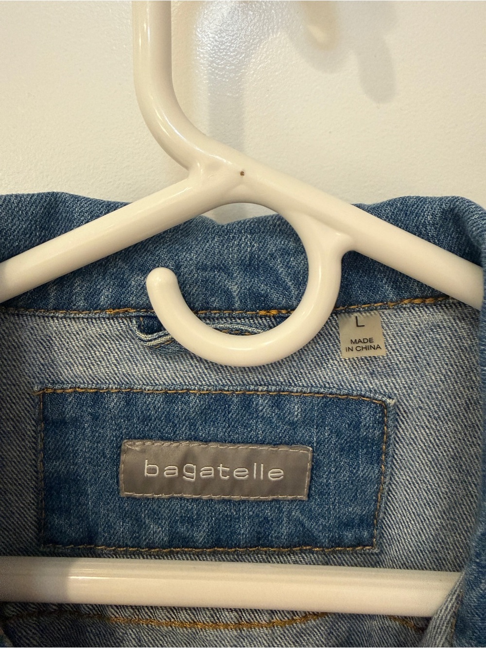 bagatelle Blue Denim Jacket with Silver Star Appliqués - Picture 3 of 3